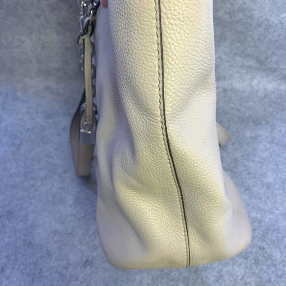 Michael Kors Large Leather Zip Mercer Tote Bag, Silver Hardware, Laptop Sleeve - Picture 13 of 16